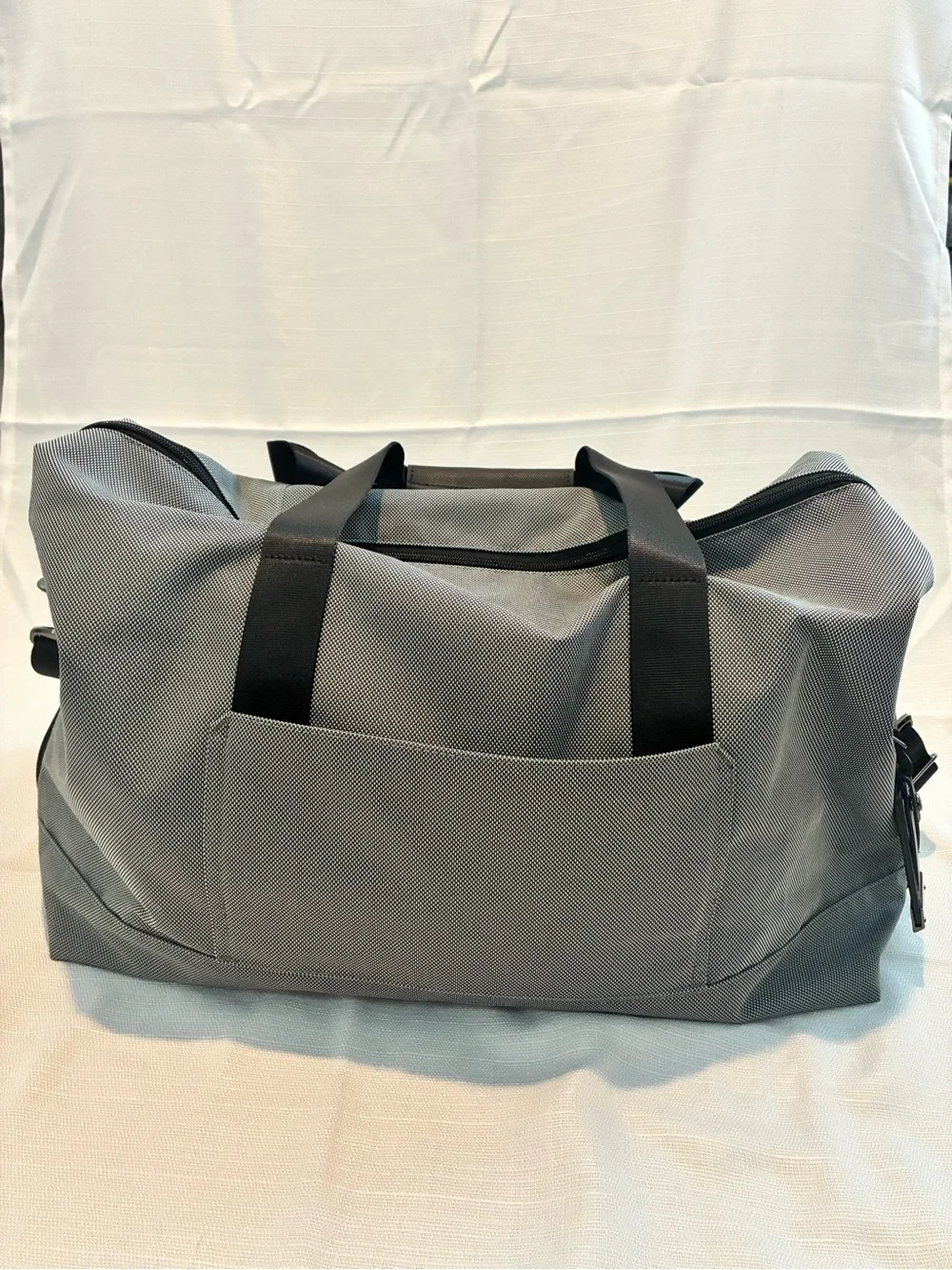 Tumi Men's Alpha X Double Expansion Gray and Black Travel Satchel Duffle Bag